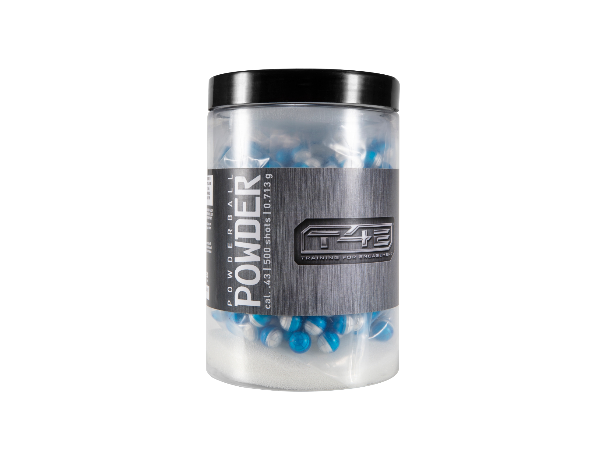 T4E Powder Balls .43 Cal, Blue/White, 500 Ct, 500 Count, .43 (10mm) 0.43