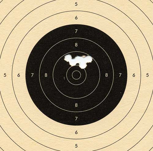 RWS Diana 5G P5 Magnum pistol target