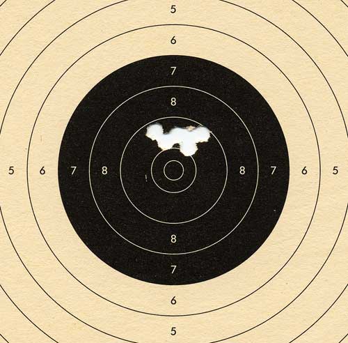 RWS Diana 5G P5 Magnum pistol target