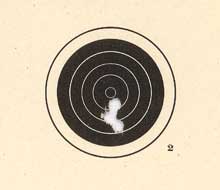 Walther Lever Action CO2 rifle target