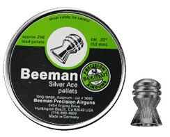 Beeman Silver Ace .22 Cal, 15.24 Grains, Round Nose, 250ct