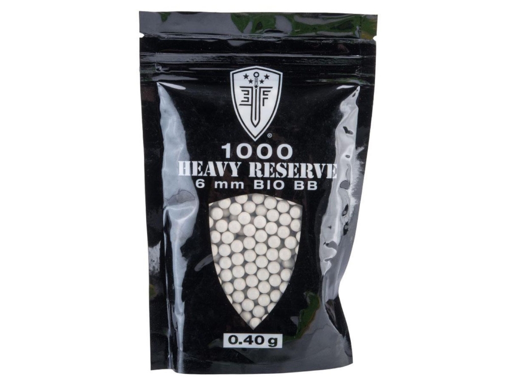 Elite Force EF Milsim Heavy Reserve Bio BBs-.40g-1000 Ct, 6mm, 1000 Count 6mm