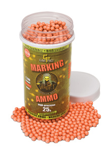 Game Face Verdict 6mm Biodegradable Marking Airsoft BBs, 0.25g, 2200 rds, Orange