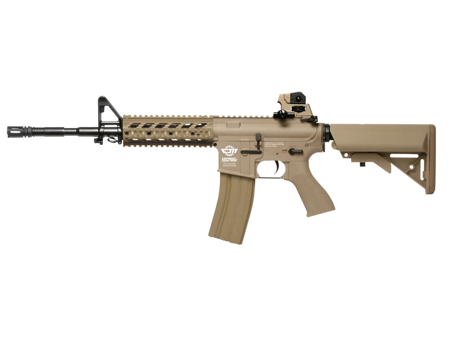G&G Combat Machine CM16 Raider-L Tan AEG Airsoft Rifle