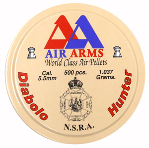 Air Arms Diabolo Hunter .22 Cal (5.50mm), 16 Grains, Pointed, 500ct