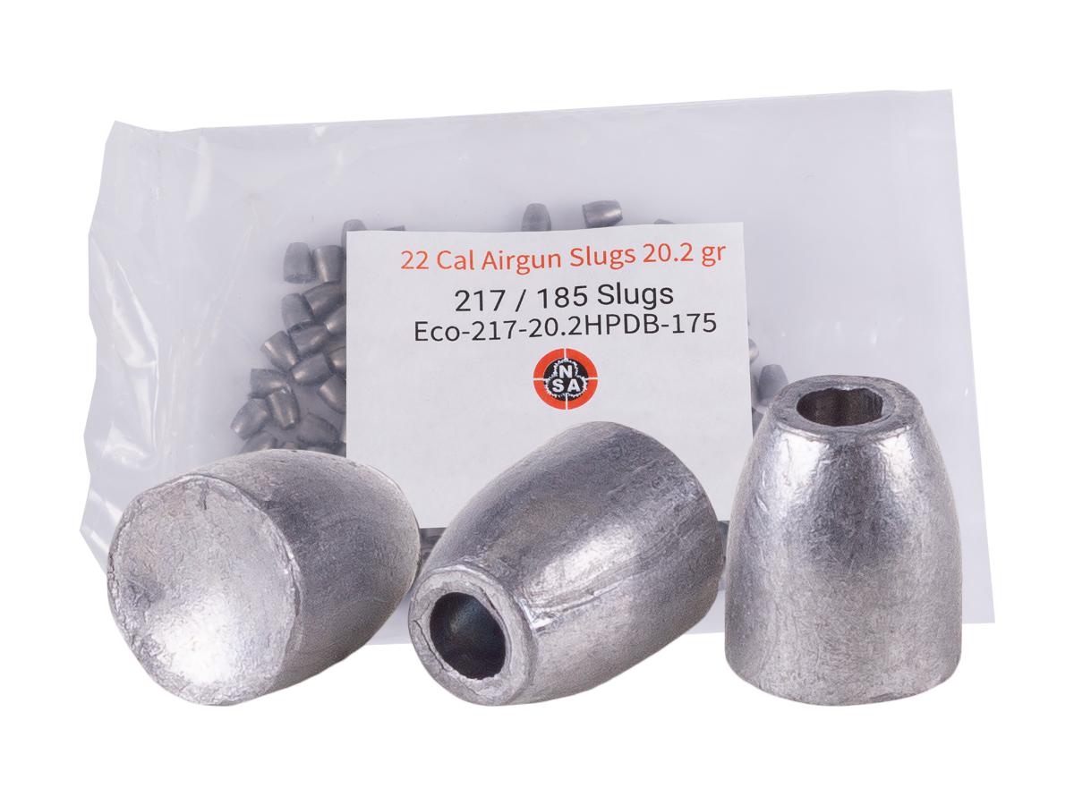 NSA 22 Cal Airgun Slugs 20.2 gr 185 Count, .22 (5.5mm), Silver