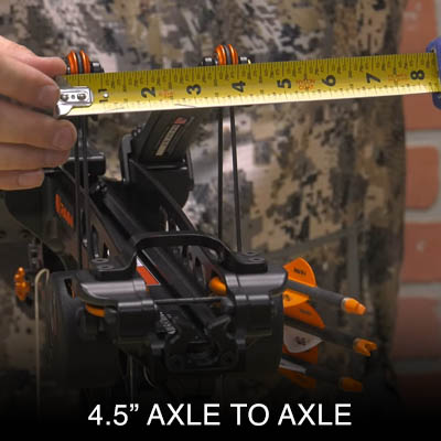 Ravin R18 axle width measured at 4 5 quot