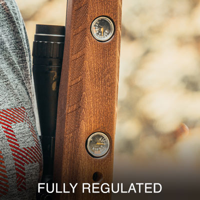 JTS Airacuda Max air rifle is fully regulated