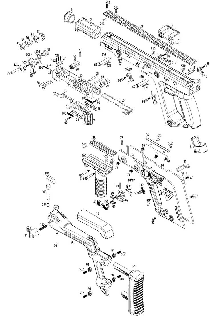 Kriss vector чертеж