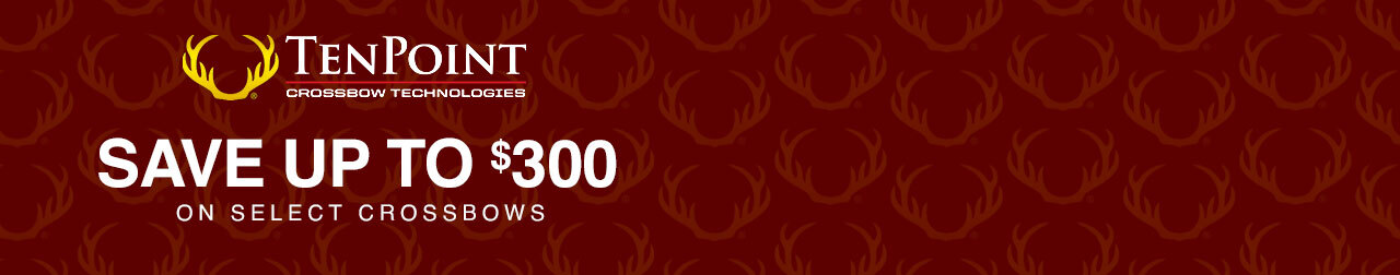 Save up to $300 on Select TenPoint Crossbows!