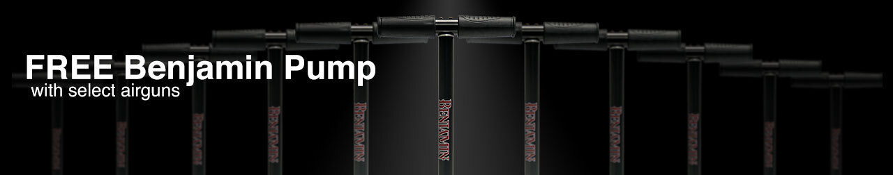 FREE Benjamin Pump with select airguns
