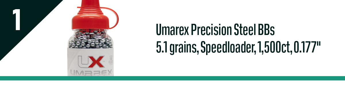 Umarex Precision Steel BBs 5.1 grains, Speedloader, 1,500ct, 0.177in.