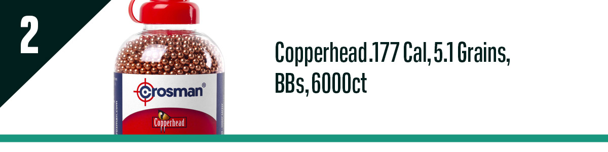 Copperhead .177 Cal, 5.1 Grains, BBs, 6000ct