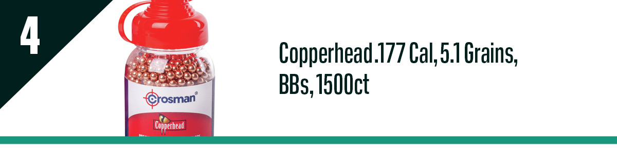 Copperhead .177 Cal, 5.1 Grains, BBs, 1500ct