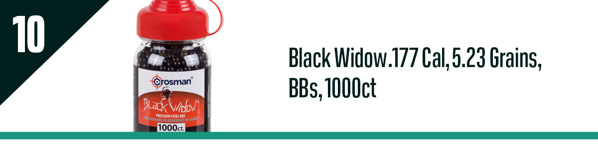 Black Widow .177 Cal, 5.23 Grains, BBs, 1000ct