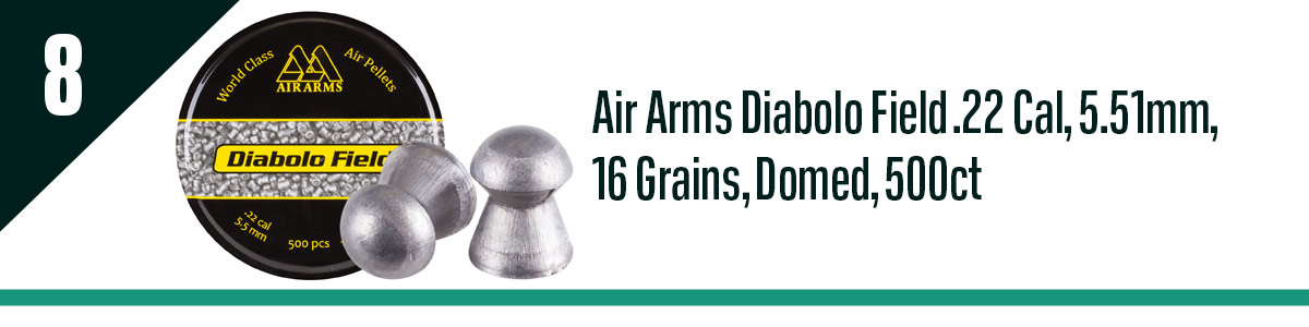 Air Arms Diabolo Field .22 Cal, 5.51mm, 16 Grains, Domed, 500ct