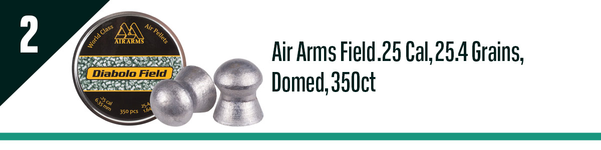 Air Arms Field .25 Cal, 25.4 Grains, Domed, 350ct