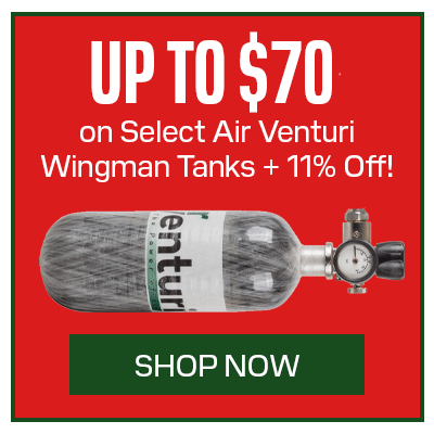 Up to $70 on Select Air Venturi Wingman Tanks + 11% Off!