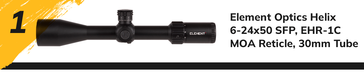 Element Optics Helix 6-24x50 SFP, EHR-1C MOA Reticle, 30mm Tube