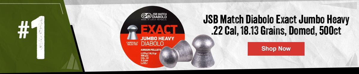 JSB Match Diabolo Exact Jumbo Heavy .22 Cal, 18.13 Grains, Domed, 500ct