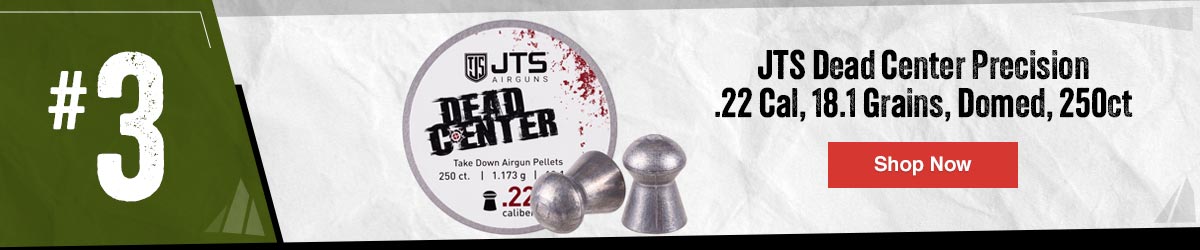 JTS Dead Center Precision .22 Cal, 18.1 Grains, Domed
