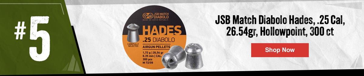 JSB Match Diabolo Hades, .25 Cal, 26.54gr, Hollowpoint