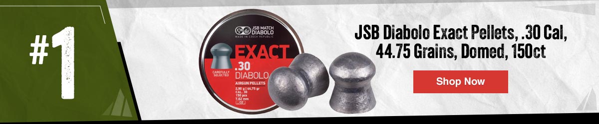 JSB Diabolo Exact Pellets, .30 Cal, 44.75 Grains, Domed