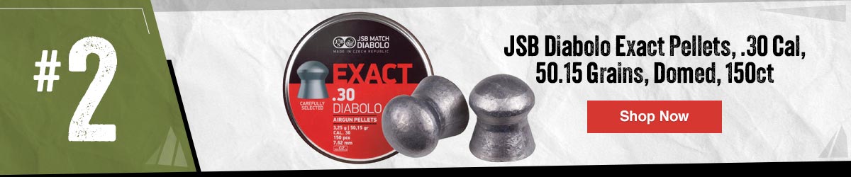 JSB Diabolo Exact Pellets, .30 Cal, 50.15 Grains, Domed