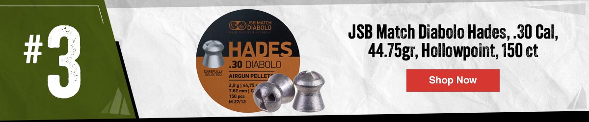 JSB Match Diabolo Hades, .30 Cal, 44.75gr, Hollowpoint