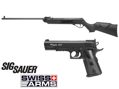 Swiss Arms Air Rifle & SIG Sauer 1911 CO2 Pistol