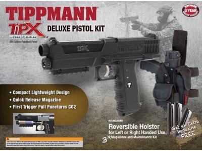 Tippmann TiPX 68cal Paintball Pistol Deluxe Kit