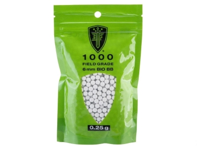 Elite Force EF Bio Field Bb's .25g-white-1000 Ct, 6mm, 1000 count