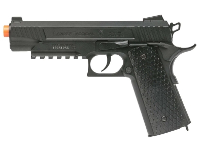 Lancer Tactical Cobra 1911 Co2 Half-BB Airsoft Pistol, Black