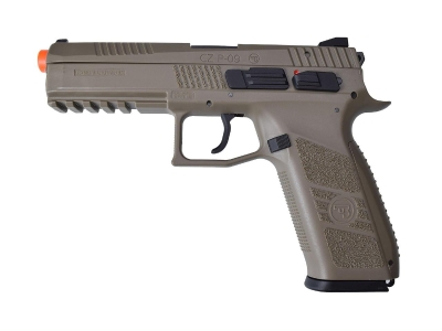 ASG CZ P-09 GBB Airsoft Pistol - Sportline FDE/Tan