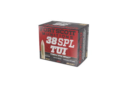 Fort Scott 38 Special TUI- 80Gr Ammo, 20 Count, .38 Special