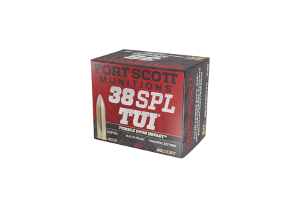 Fort Scott 38 Special TUI- 80Gr Ammo, 20 Count, .38 Special