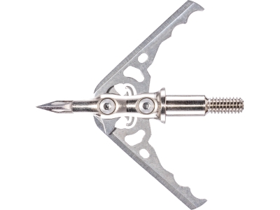 Rage Hypodermic NC Crossbow Broadheads 125 gr. 3 pk., 3 count, Silver, Mechanical
