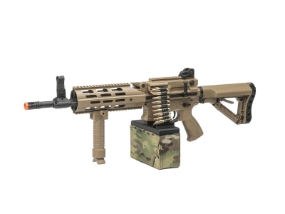 G&G CM16 LMG Airsoft Rifle w/ Mag Cover