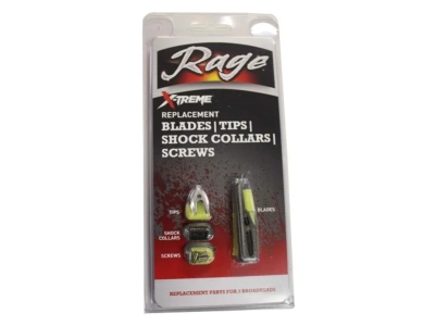 Field Logic Rage Extreme Replacement Blades/Tips/Shock Collars/ Screws, 3 count