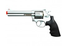 UHC TSD Sports Spring Revolver - 6 inch Barrel, Silver/Black Airsoft gun