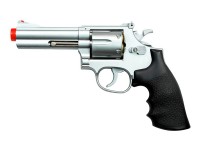 UHC TSD Sports Spring Revolver - 4 inch Barrel, Silver/Black Airsoft gun