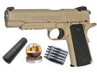 Swiss Arms SA 1911 MRP CO2 BB Pistol, Black Grips Air gun