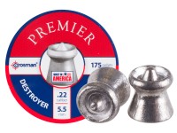 Crosman Destroyer Pellets, .22 Cal, 14.3 Grains, Pointed Expanding, 175ct