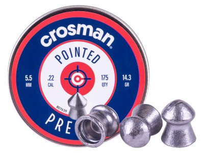 Crosman Field Hunting .22 Cal, 14.3 Grains, Pointed, 175ct