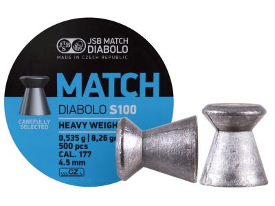 JSB Blue Match Heavy Weight  .177 Cal, 8.26 Grains, Wadcutter, 500ct