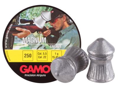 Gamo Magnum .22 Cal, 15.43 Grains, Pointed, 250ct