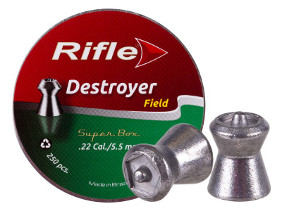 Rifle Sport & Field Destroyer Pellets, .22cal, 16.66gr, Pointed, 250ct