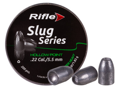 Rifle Slug Series, .22cal, Super Heavy, 28.24gr, Hollowpoint, 200ct