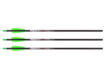 TenPoint Lighted Pro Elite 400 Alpha-Blaze Carbon Arrows, 3 Pack