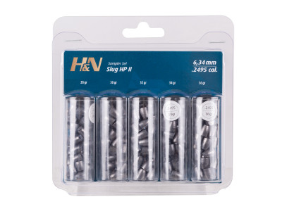 H&N Slug HP II Sampler, .249 Cal, 5 Types